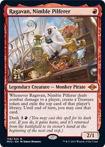 Ragavan, Nimble Pilferer (138), Prerelease Cards — Magic card price