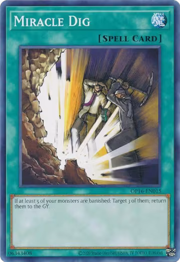 Miracle Dig (OP16-EN015), OTS Tournament Pack 16 — Yu-Gi-Oh! card price