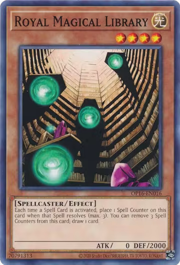 Royal Magical Library (OP16-EN016), OTS Tournament Pack 16 — Yu-Gi-Oh! card price