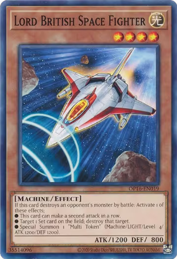 Lord British Space Fighter (OP16-EN019), OTS Tournament Pack 16 — Yu-Gi-Oh! card price