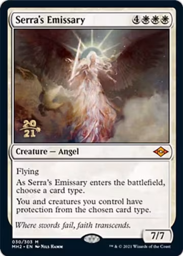 Serra's Emissary (30), Prerelease Cards — Magic card price