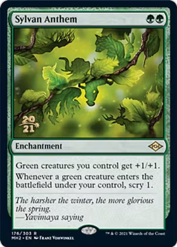 Sylvan Anthem (176), Prerelease Cards — Magic card price