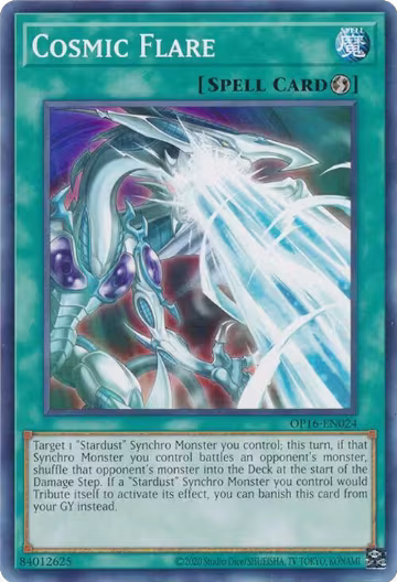 Cosmic Flare (OP16-EN024), OTS Tournament Pack 16 — Yu-Gi-Oh! card price