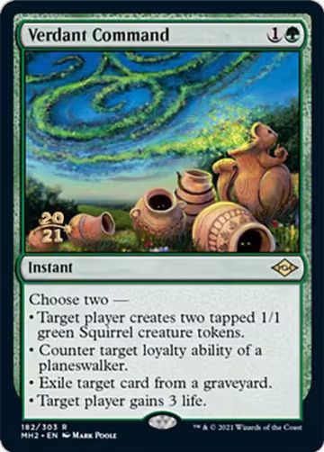 Verdant Command (182), Prerelease Cards — Magic card price