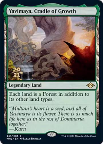 Yavimaya, Cradle of Growth (261), Prerelease Cards — Magic card price