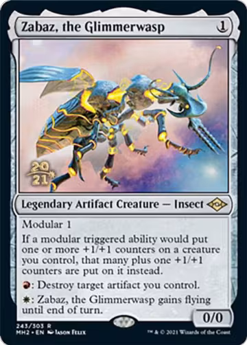 Zabaz, the Glimmerwasp (243), Prerelease Cards — Magic card price