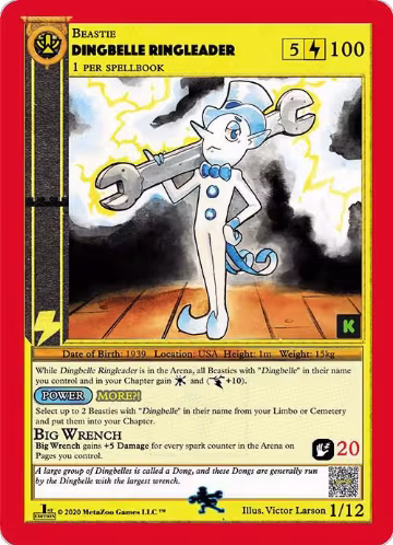 Dingbelle Ringleader (1), Cryptid Nation: Kickstarter Edition Tribal Theme Decks — MetaZoo card price
