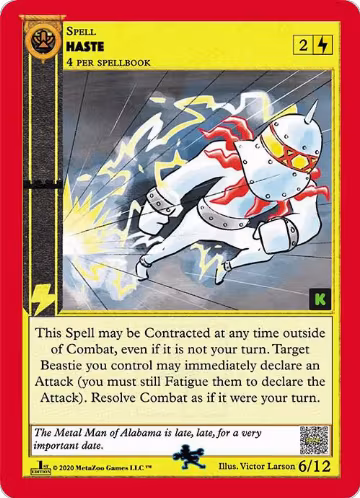 Haste (6), Cryptid Nation: Kickstarter Edition Tribal Theme Decks — MetaZoo card price