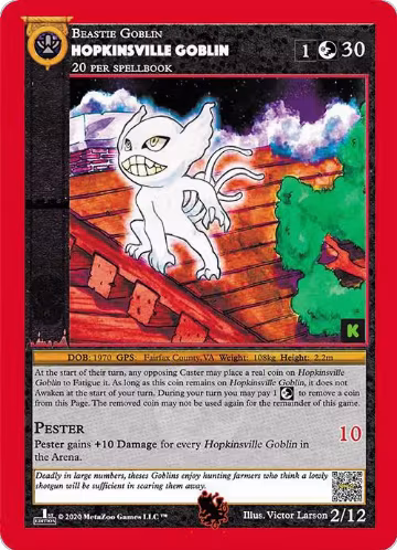 Hopkinsville Goblin (2), Cryptid Nation: Kickstarter Edition Tribal Theme Decks — MetaZoo card price