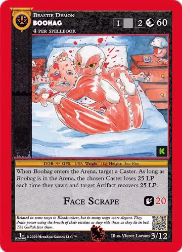 Boohag (3), Cryptid Nation: Kickstarter Edition Tribal Theme Decks — MetaZoo card price