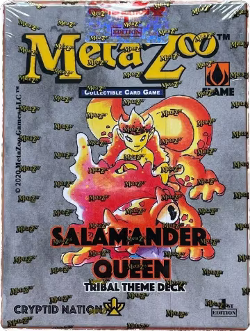 Salamander Queen Tribal Theme Deck - Kickstarter Edition, Cryptid Nation: Kickstarter Edition Tribal Theme Decks — MetaZoo sealed product price