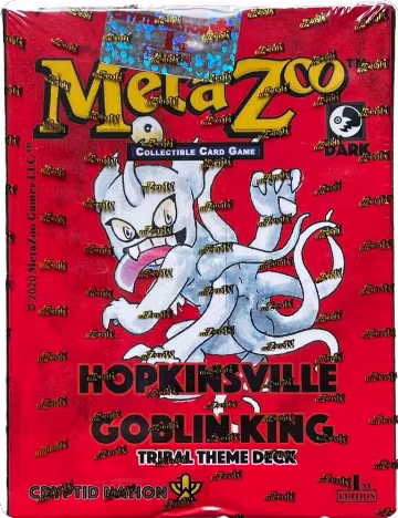 Hopkinsville Goblin King Tribal Theme Deck - Kickstarter Edition, Cryptid Nation: Kickstarter Edition Tribal Theme Decks — MetaZoo sealed product price