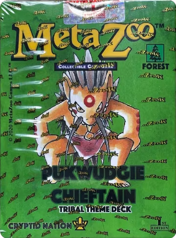 Pukwudgie Chieftain Tribal Theme Deck - Kickstarter Edition, Cryptid Nation: Kickstarter Edition Tribal Theme Decks — MetaZoo sealed product price