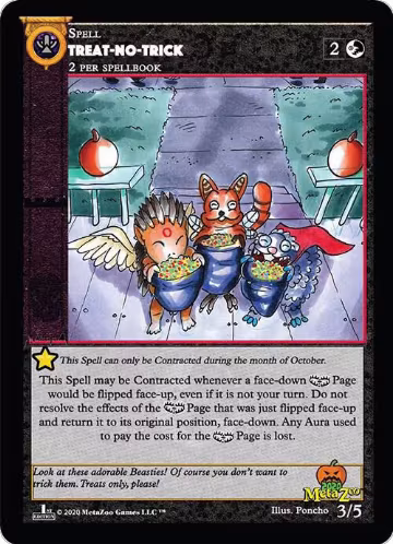 Treat-No-Trick (First Edition) (3/5), Holiday Promos — MetaZoo card price