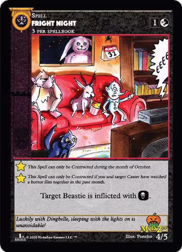 Fright Night (First Edition) (4/5), Holiday Promos — MetaZoo card price