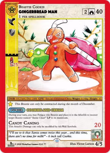 Gingerbread Man (First Edition) (4/5), Holiday Promos — MetaZoo card price
