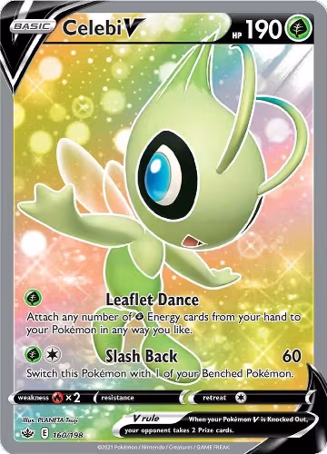 Celebi V (Full Art) (160/198), Chilling Reign — Pokémon card price