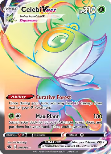 Celebi VMAX (Secret) (199/198), Chilling Reign — Pokémon card price
