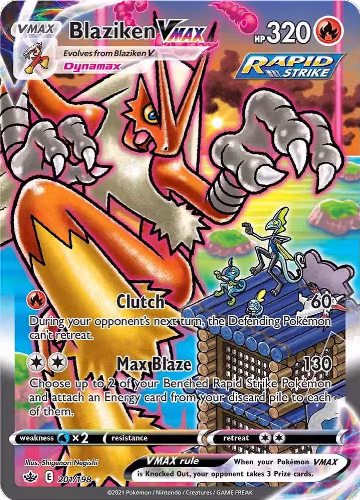 Blaziken VMAX (Alternate Art Secret) (201/198) — card price