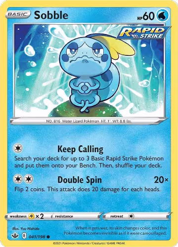 Sobble (041/198), Chilling Reign — Pokémon card price