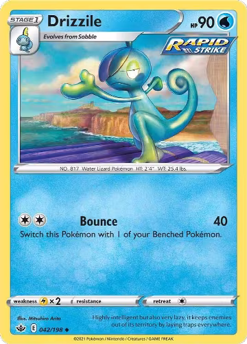 Drizzile (042/198), Chilling Reign — Pokémon card price