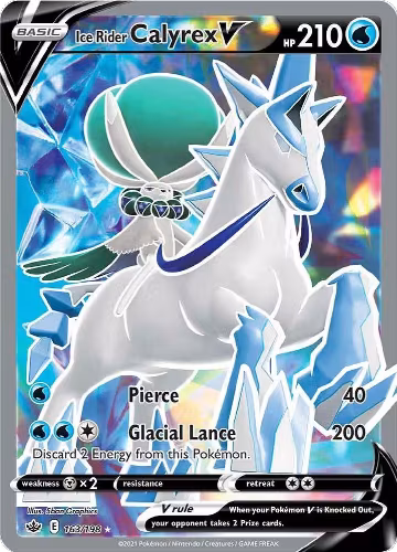 Ice Rider Calyrex V (Full Art) (163/198), Chilling Reign — Pokémon card price