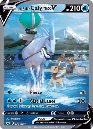 Ice Rider Calyrex V (Alternate Full Art) (164/198), Chilling Reign — Pokémon card price