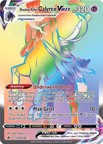 Shadow Rider Calyrex VMAX (Secret) (204/198), Chilling Reign — Pokémon card price