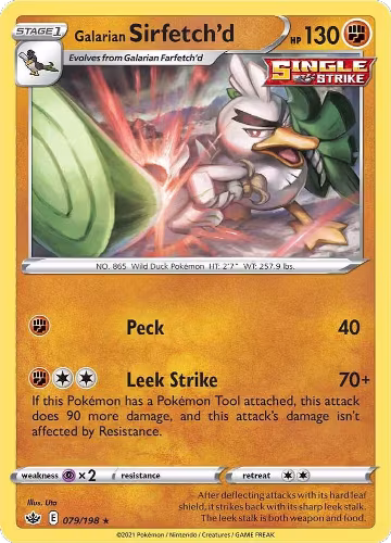 Galarian Sirfetch'd (079/198), Chilling Reign — Pokémon card price
