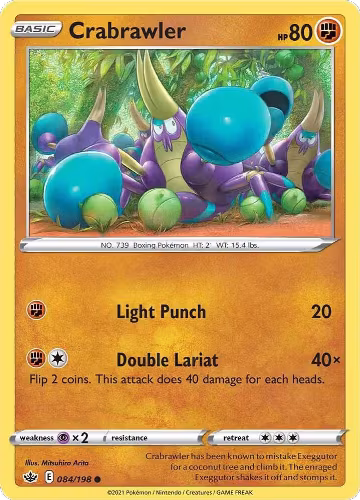 Crabrawler (084/198), Chilling Reign — Pokémon card price