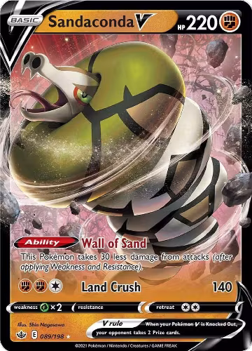 Sandaconda V (089/198), Chilling Reign — Pokémon card price