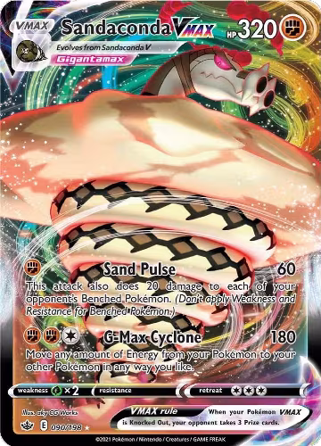 Sandaconda VMAX (090/198), Chilling Reign — Pokémon card price