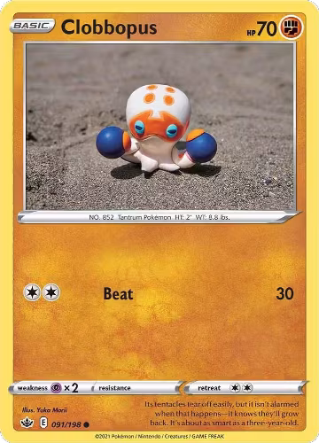 Clobbopus (091/198), Chilling Reign — Pokémon card price