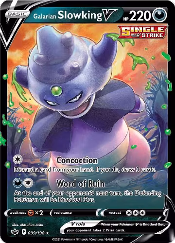 Galarian Slowking V (099/198), Chilling Reign — Pokémon card price