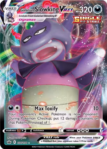 Galarian Slowking VMAX (100/198), Chilling Reign — Pokémon card price