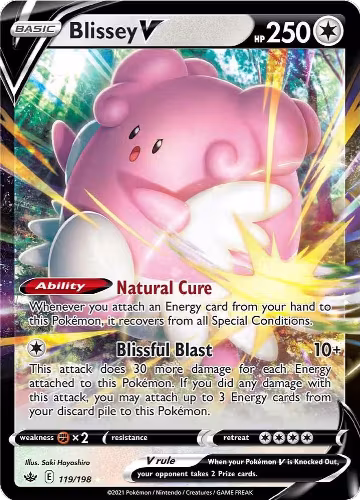 Blissey V (119/198), Chilling Reign — Pokémon card price