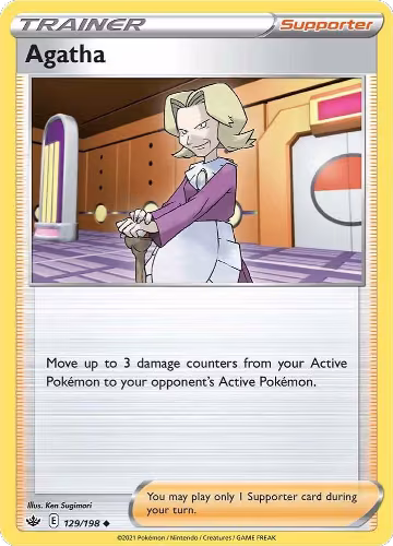 Agatha (129/198), Chilling Reign — Pokémon card price