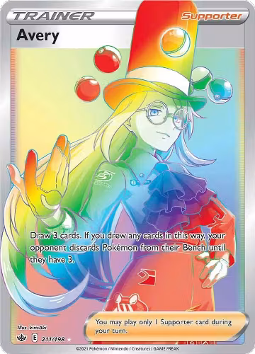 Avery (Secret) (211/198), Chilling Reign — Pokémon card price