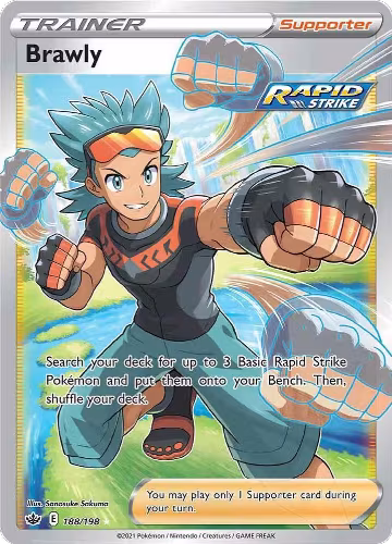 Brawly (Full Art) (188/198), Chilling Reign — Pokémon card price