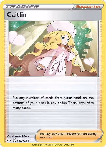 Caitlin (132/198), Chilling Reign — Pokémon card price