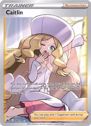 Caitlin (Full Art) (189/198), Chilling Reign — Pokémon card price