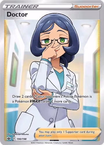 Doctor (Full Art) (190/198), Chilling Reign — Pokémon card price