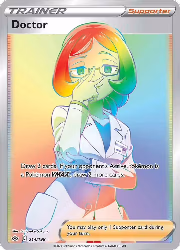 Doctor (Secret) (214/198), Chilling Reign — Pokémon card price