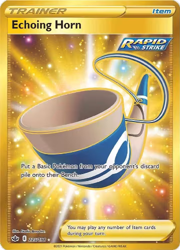 Echoing Horn (Secret) (225/198), Chilling Reign — Pokémon card price