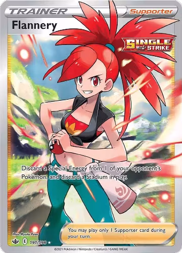 Flannery (Full Art) (191/198), Chilling Reign — Pokémon card price