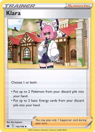 Klara (145/198), Chilling Reign — Pokémon card price