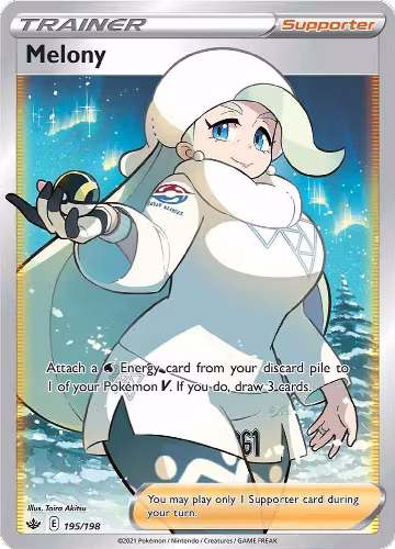 Melony (Full Art) (195/198), Chilling Reign — Pokémon card price