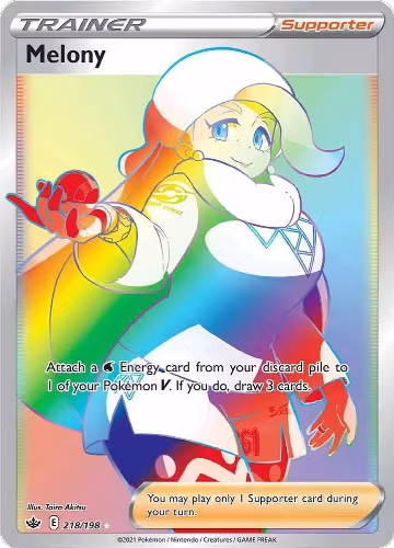 Melony (Secret) (218/198), Chilling Reign — Pokémon card price