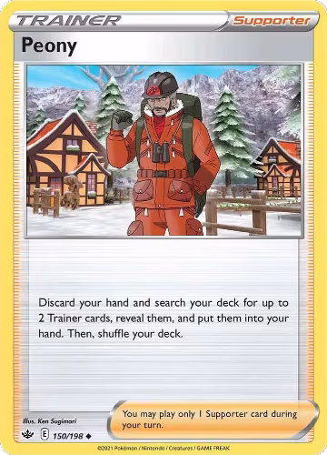 Peony (150/198), Chilling Reign — Pokémon card price