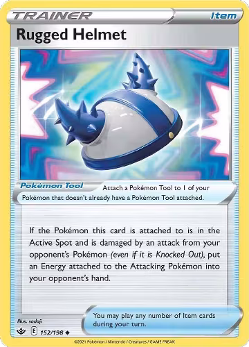 Rugged Helmet (152/198), Chilling Reign — Pokémon card price